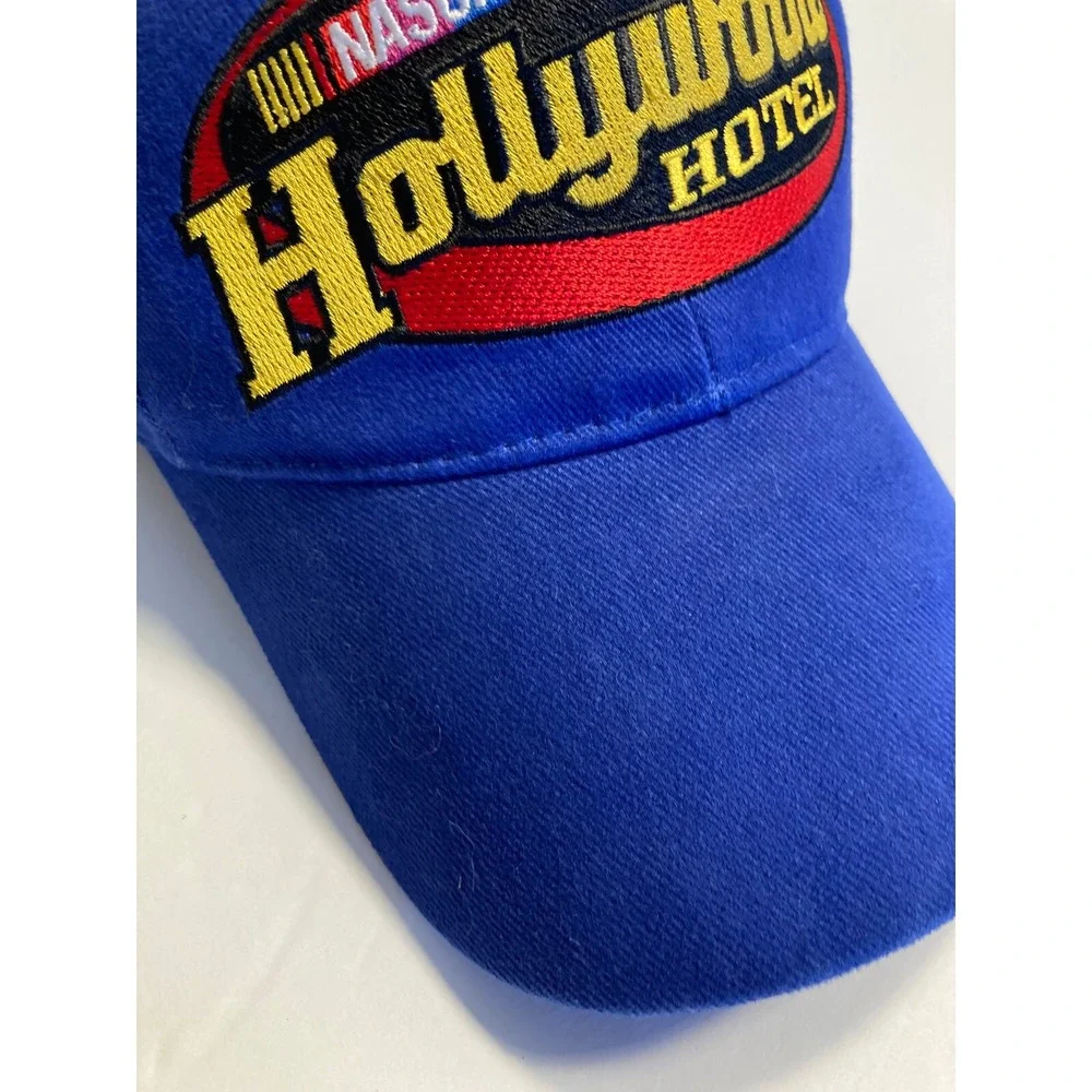 Hollywood Hotel Nascar Cap Hat Blue Cotton Twill Jeff Hammond & Daniel Waltrip‎